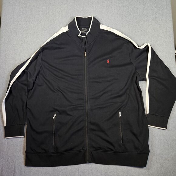 Polo Ralph Lauren Performance Men's 4XL Black Full Zip Track Jacket - Picture 4 of 7